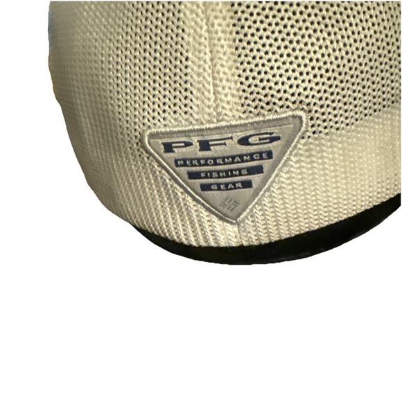 Columbia Unisex-Adult Pfg Fish Flag Mesh Snap Back Gray White L/XL H9 - Picture 5 of 8